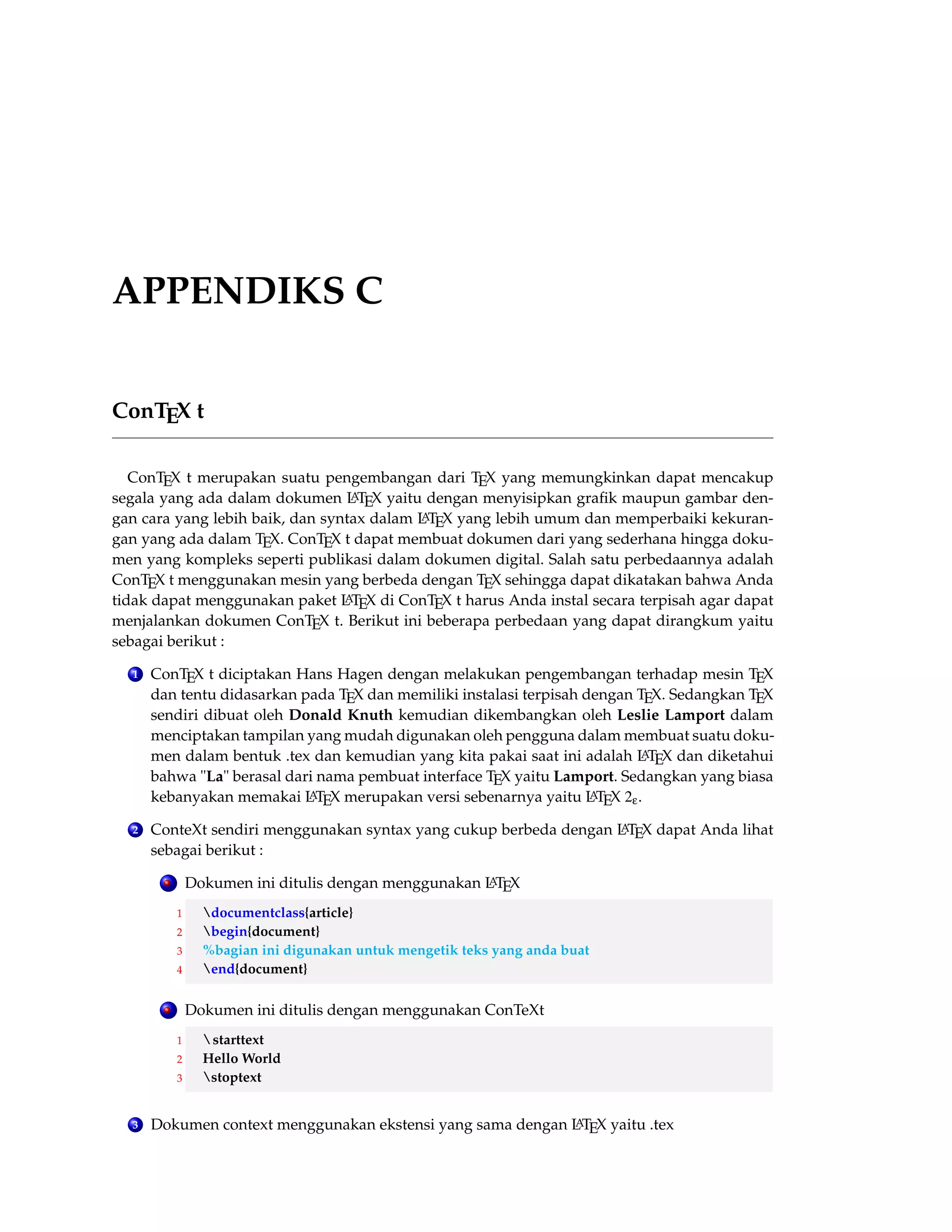 126 MEMBUAT DAFTAR PUSTAKA 
12 %note = , 
13 } 
. @booklet 
Digunakan terbatas tanpa nama penerbit dan sponsor. 
Termasuk didalamnya : title. 
Termasuka didalamnya(pilihan) : author, howpublished, address, month, year, note. 
1 @booklet{Xbooklet, 
2 %author = , 
3 title = , 
4 %howpublished = , 
5 %address = , 
6 year = XXXX, 
7 %month = , 
8 %note = , 
9 } 
. @conference 
Digunakan sama seperti inproceedings 
Termasuk didalamnya : author, title, booktitle, year. 
Termasuk didalamnya(pilihan) : editor, volume/number, series, pages, address, month, or-ganization, 
publisher, note. 
1 @conference{Xconference, 
2 author = , 
3 title = , 
4 booktitle = , 
5 %editor = , 
6 %volume = , 
7 %number = , 
8 %series = , 
9 %pages = , 
10 %address = , 
11 year = XXXX, 
12 %month = , 
13 %publisher= , 
14 %note = , 
15 } 
. @inbook 
Digunakan untuk sesi buku tanpa judul. 
Termasuk didalamnya : author/editor, title, chapter and/or pages, publisher, year. 
Termasuk didalamnya(pilihan) : volume/number, series, type, address, edition, month, note. 
. @incollection 
Digunakan untuk sesi buku yang mempunyai judul tersendiri. 
 