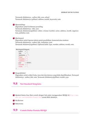 MEMBUAT TABEL DAN MENYISIPKAN GAMBAR 
Contoh 4.11 (Merge Cell) 
begin{table}[h!] 
centering 
begin{tabular}{ lll } 
multicolumn{2}{c}{Estimación del error} 
multicolumn{2}{c}{absoluto y relativo} 
rowcolor{DeepPink1} $x_n$ $x_{n+1}$ $|x_{n+1}x_n|/|x_{n+1}|$ hline 
3.090721649  2.990721649 1.6717 
2.026511552  1.064210097 0.525143859 
1.205340185  0.821171367 0.681277682hline 
end{tabular} 
caption{} 
end{table} 
Didapat hasil yaitu : 
Estimación del error 
absoluto y relativo 
xn xn+1 jxn+1xnj=jxn+1j 
-3.090721649 2.990721649 1.6717 
-2.026511552 1.064210097 0.525143859 
-1.205340185 0.821171367 0.681277682 
Tabel 4.4: 
4.5.3 Scale Box 
 