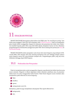 STRUKTUR IKATAN KIMIA 
Simbol Khusus 
KCr(SO4)2  12H2O ce{KCr(SO4)2*12H2O} 
KCr(SO4)2  12H2O ce{KCr(SO4)2.12H2O} 
[CdfSC(NH2)2g2]  [Cr(SCN)4(NH3)2]2 cf{[Cd{SC(NH2)2}2].[Cr(SCN)4(NH3)2]2} 
RNO2 
·, RNO2 
–· $ce{RNO2^{-.}}$, ce{RNO2^{-.}} 
μ-Cl ce{$muhyphen$Cl} 
Bonds 
C6H5CHO ce{C6H5-CHO} 
X 
Y 
Z ce{X=Y#Z} 
AB 
C 
D ce{Asbond Bdbond Ctbond D} 
AB 
C 
D ce{Abond{-}Bbond{=}Cbond{#}D} 
AB 
C ce{Abond{~}Bbond{~-}C} 
A 
B 
C 
D ce{Abond{~=}Bbond{~--}Cbond{-~-}D} 
62 
ABC ce{Abond{...}Bbond{....}C} 
A!B C ce{Abond{-}Bbond{-}C} 
Menggunakan Notasi Matematika 
Fe(CN)ce{Fe(CN)_{$frac{6}{2}$}} 
Reaksi Kimia 
CO2+C !2CO ce{CO2 + C - 2CO} 
CO2+C  2CO ce{CO2 + C - 2CO} 
CO2+C )* 2CO ce{CO2 + C = 2CO} 
H++OH– 
)*H2O ce{H+ + OH- = H2O} 
A !B ce{$A$ - $B$} 
CO2+C a 
!2CO ce{CO2 + C -[alpha] 2CO} 
CO2+C a 
! 
b 
2CO ce{CO2 + C -[alpha][beta] 2CO} 
CO2+C above 
!2CO ce{CO2 + C -[text{above}] 2CO} 
A +H2O 
!B ce{$A$ -[ce{+H2O}] $B$} 
A +H2O 
!B ce{$A$ -C[+H2O] $B$} 
Precipitate and Gas 
SO4 
2–+Ba2+ !BaSO4 # ce{SO4^2- + Ba^2+ - BaSO4 v} 
A 
enclose spaces! 
!A ce{$A$ -T[{enclose spaces!}] $A$} 
Dibawah ini diberikan contoh lebih jauh tentang struktur ikatan kimia yaitu : 
1. ce{Zn^2+ 
=[ce{+ 2OH-}][ce{+ 2H+}] 
$underset{text{amphoteres Hydroxid}}{ce{Zn(OH)2 v}}$ 
=C[+2OH-][{+ 2H+}] 
$underset{text{Hydroxozikat}}{cf{[Zn(OH)4]^2-}}$ 
} 
Zn2+ +2OH 
)* 
+2H+ 
Zn(OH)2 # 
amphoteres Hydroxid 
+2OH 
)* 
+2H+ 
[Zn(OH)4]2– 
Hydroxozikat 
2. $K = frac{[ce{Hg^2+}][ce{Hg}]}{[ce{Hg2^2+}]}$ 
K = [Hg2+][Hg] 
[Hg2 
2+] 
Contoh 5.2 
 