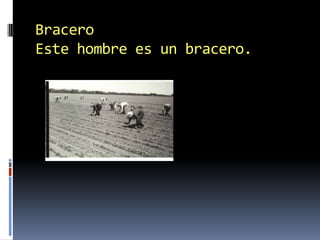 BraceroEste hombre es un bracero.