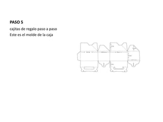 PASO 5
cajitas de regalo paso a paso
Este es el molde de la caja
 