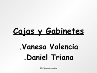 Cajas y Gabinetes .Vanesa Valencia .Daniel Triana 