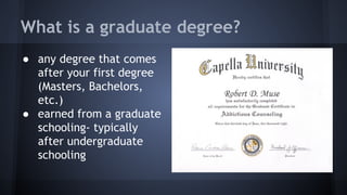 What is a Graduate Degree?