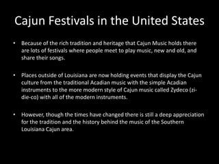 Cajun music | PPTX