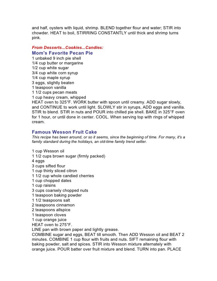 standard recipe card example