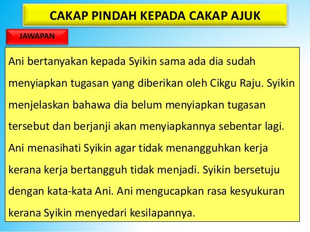 CAKAP AJUK CAKAP PINDAH 1