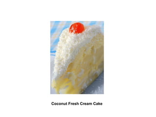 Coconut Fresh Cream Cake   