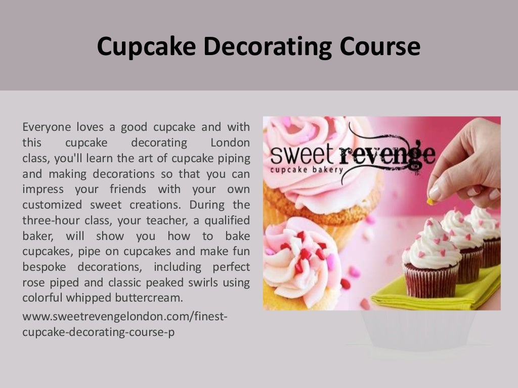 Baking courses cake & cupcake decorating classes Sweet Revenge London