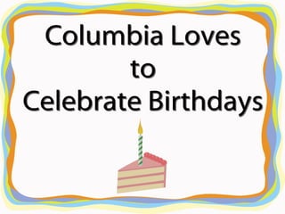 Happy 45th Birthday Columbia, MD