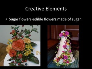 Creative Elements Sugar flowers-edible flowers made of sugar 