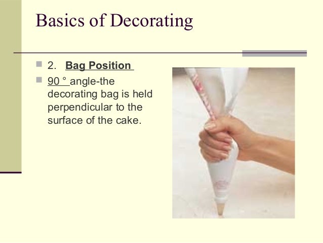 Cake decorating
