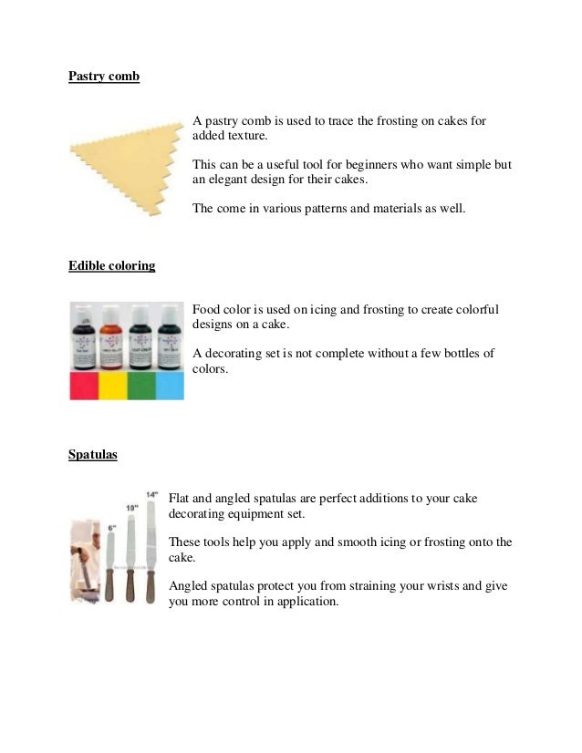 cake decorating equipment basic tools you really need