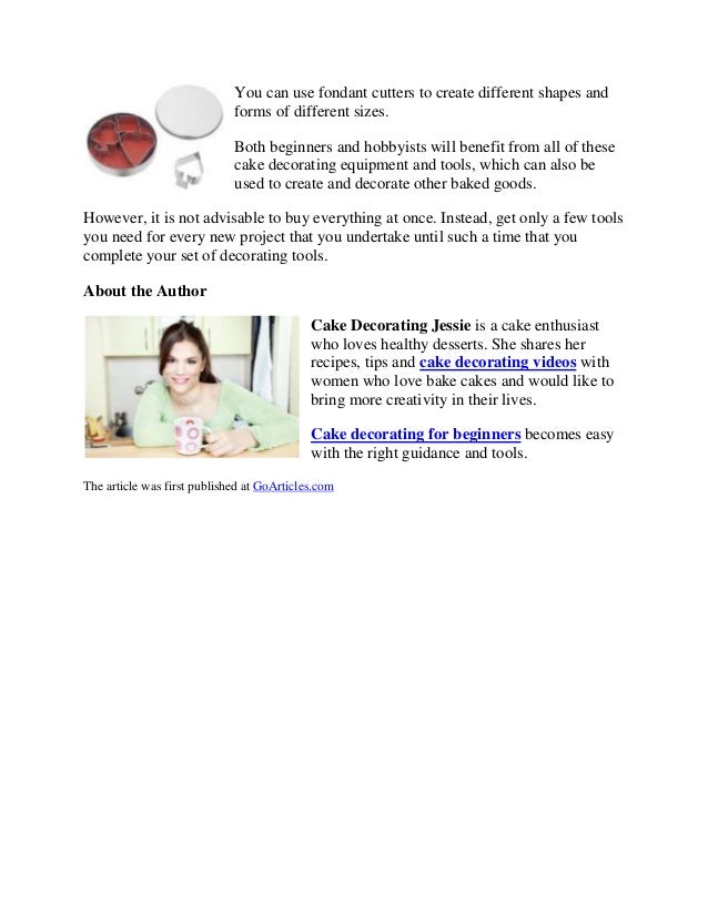 cake decorating equipment basic tools you really need