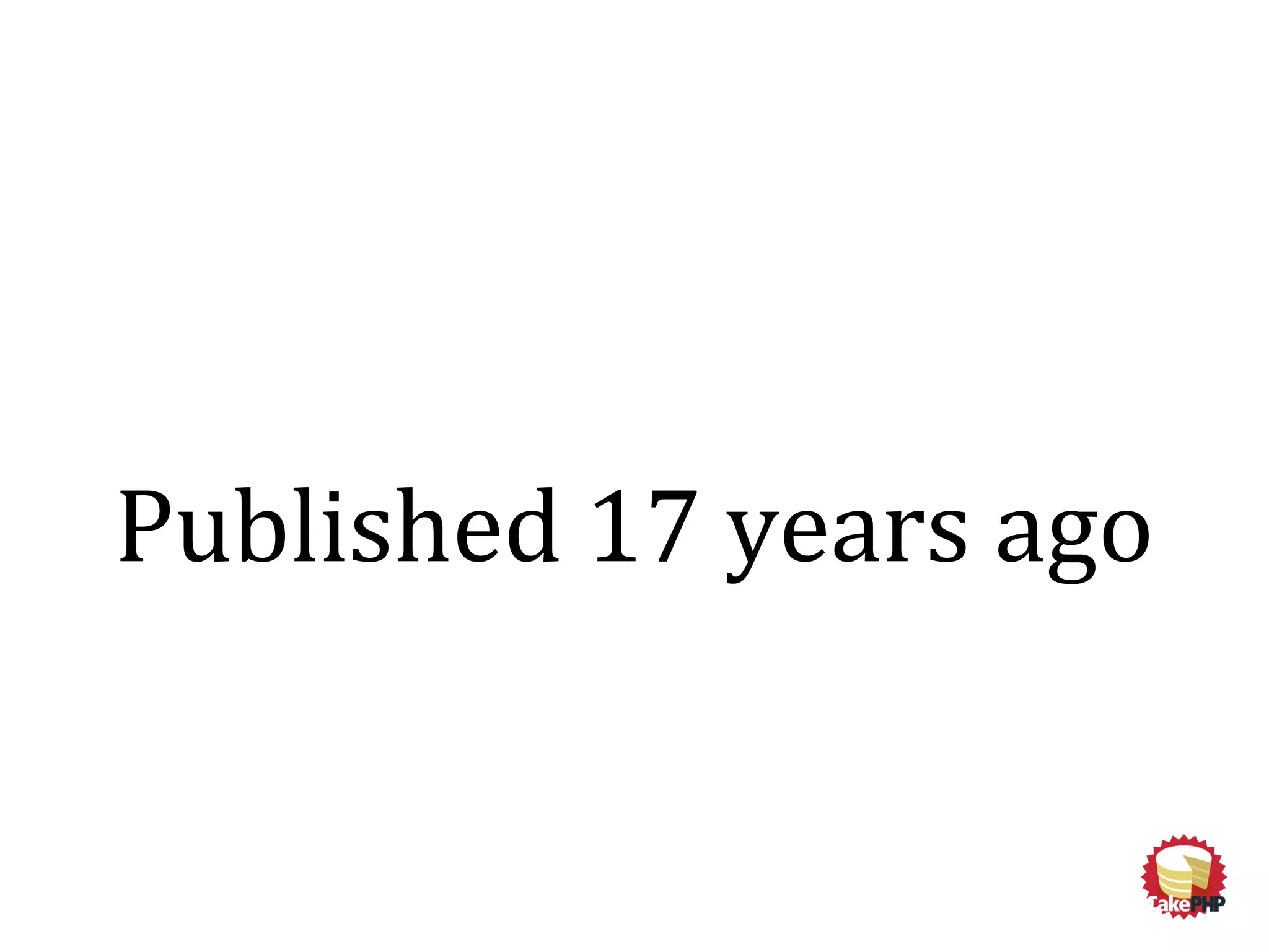 Published 17 years ago
 