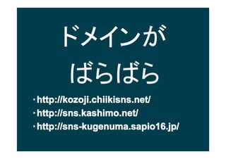 ɥᥤ
      ФФ
?http://kozoji.chiikisns.net/
 http://kozoji.chiikisns.net/
?http://sns.kashimo.net/
 http://sns.kashimo.net/
?http://sns-kugenuma.sapio16.jp/
 http://sns-kugenuma.sapio16.jp/
 