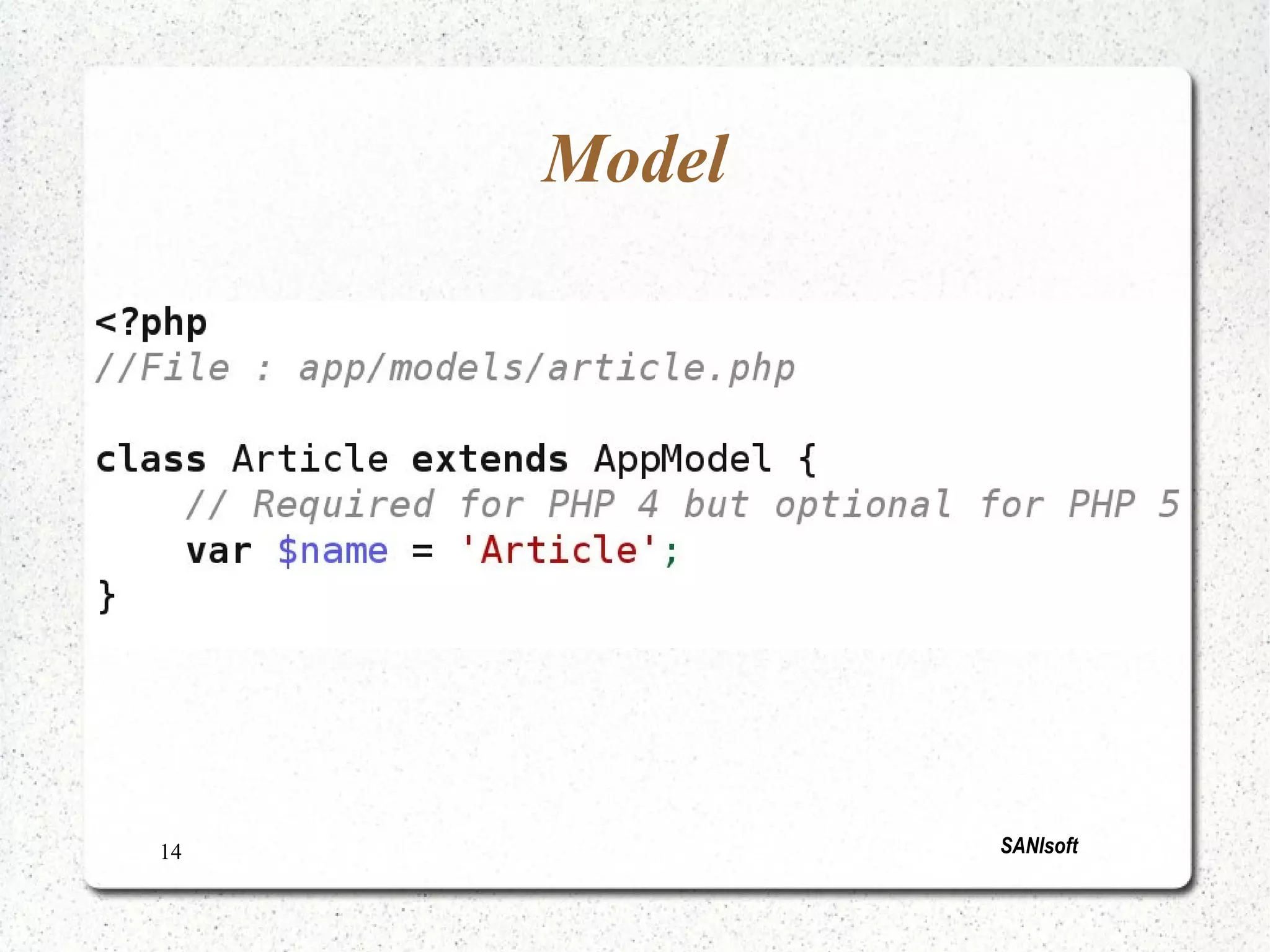 MVC architectural pattern 
