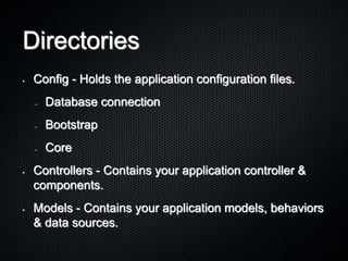 Basic Principles of CakePHPConventions