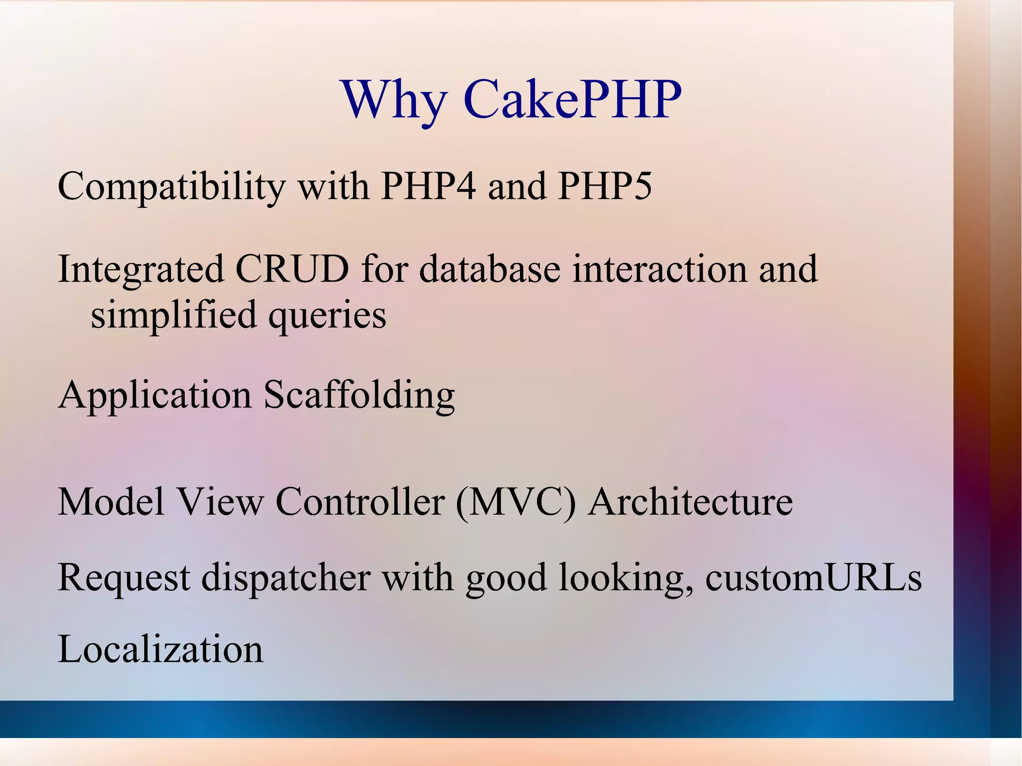 and tested by many application developers Common Design Patterns Active Record Association Data Mapping, Front Controller and MVC. Among them, MVC. 
