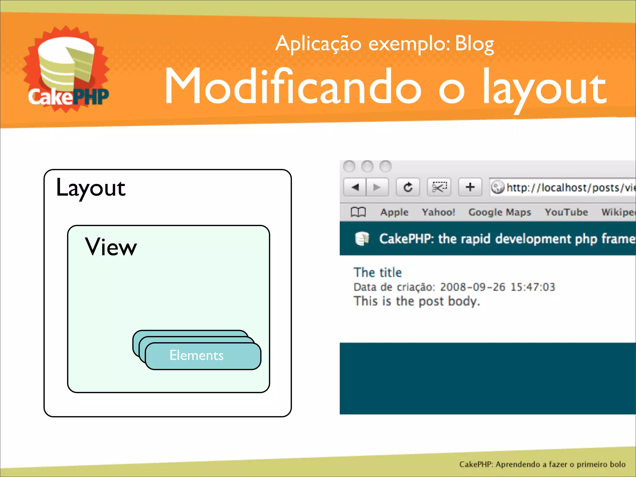 CakePHP - Aprendendo a fazer o primeiro bolo