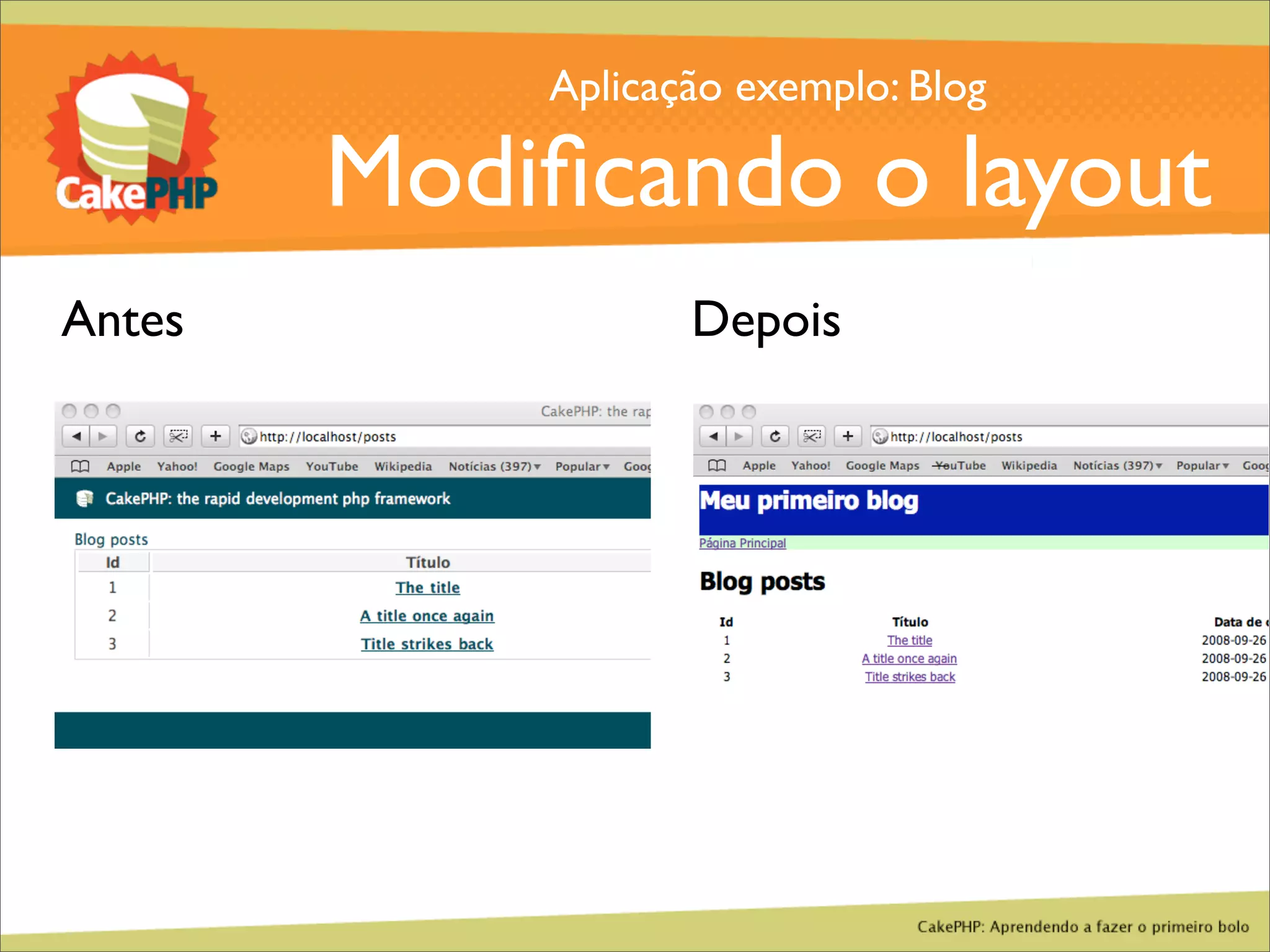 CakePHP - Aprendendo a fazer o primeiro bolo