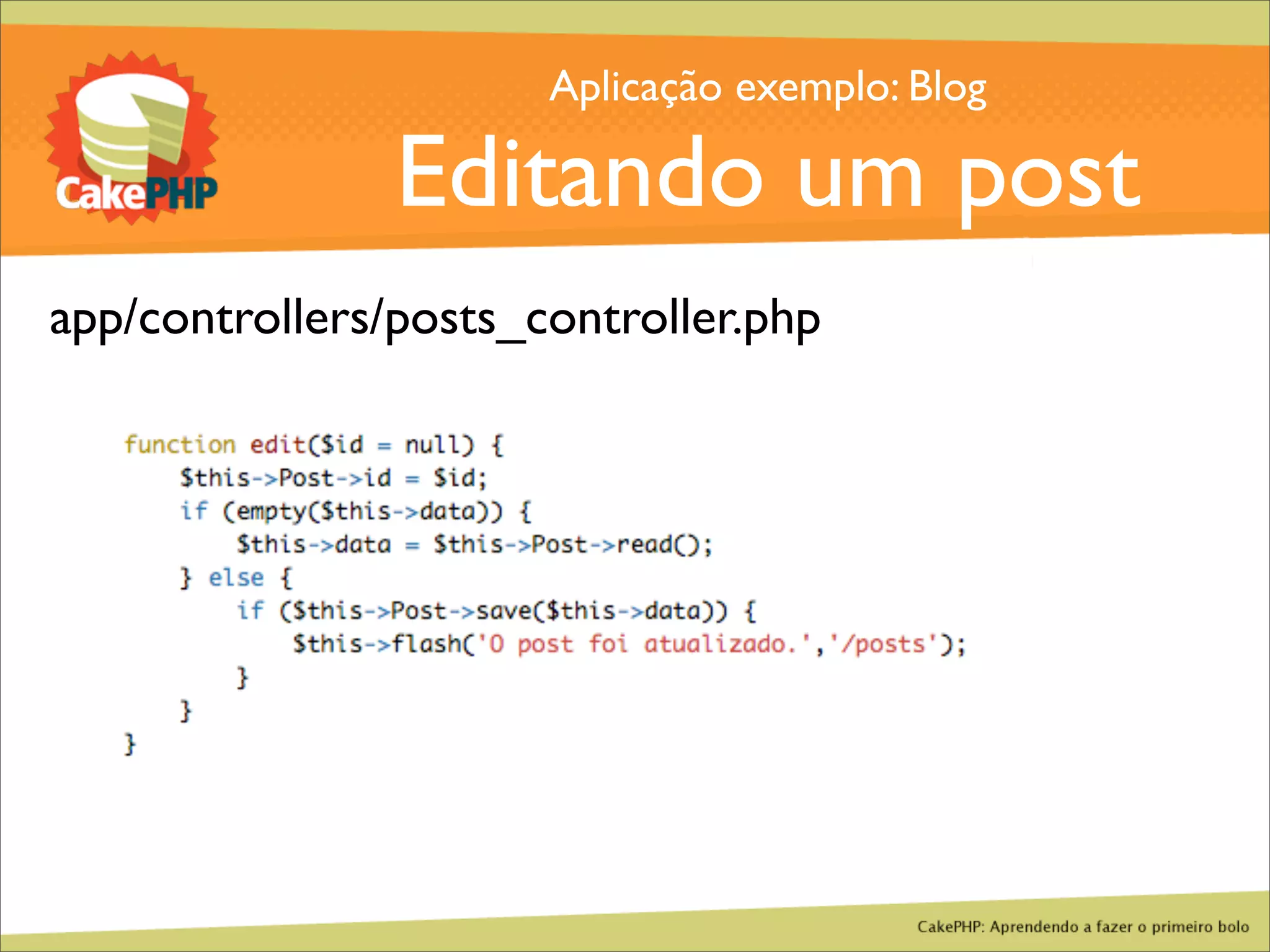 CakePHP - Aprendendo a fazer o primeiro bolo