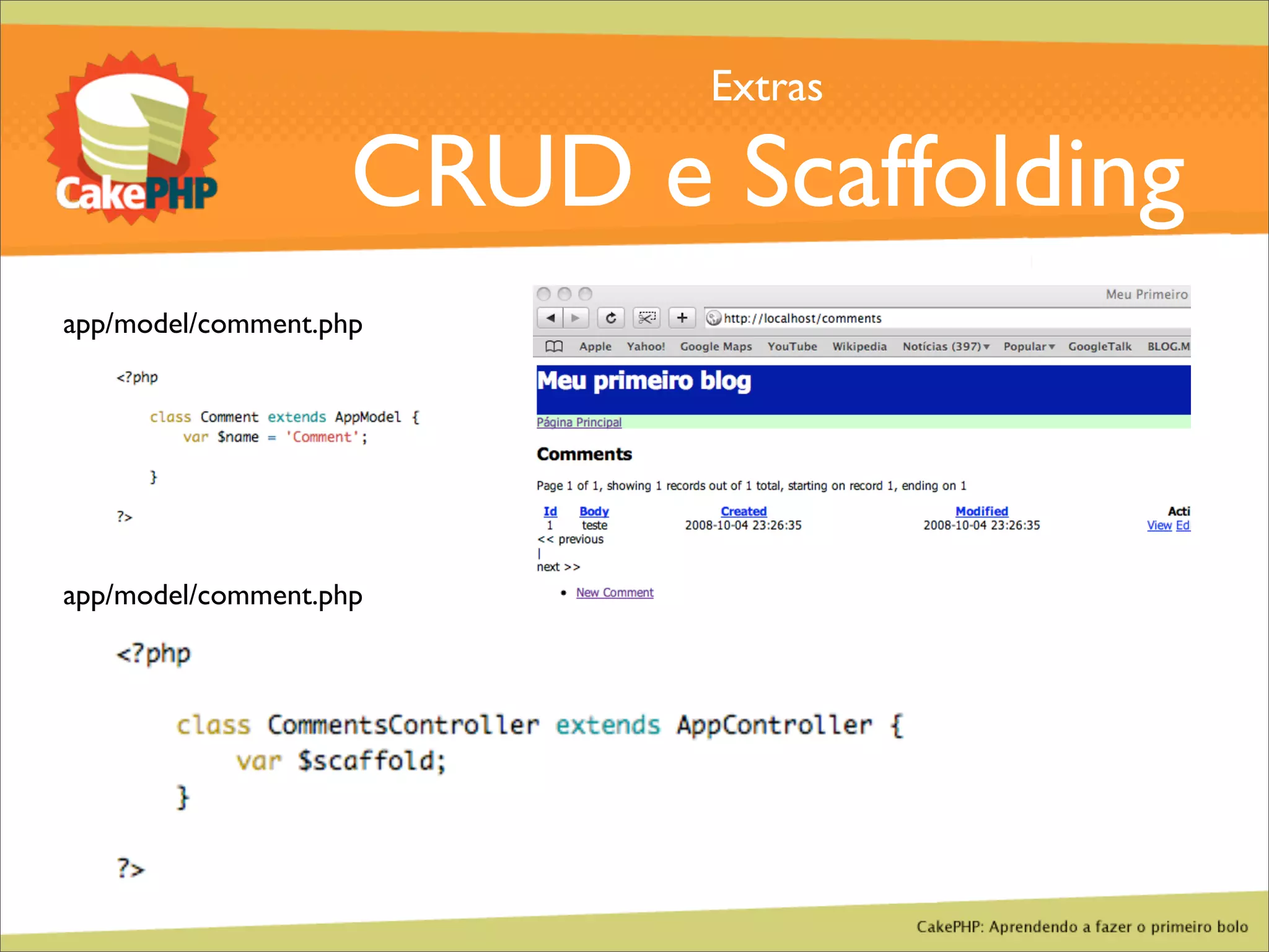 CakePHP - Aprendendo a fazer o primeiro bolo
