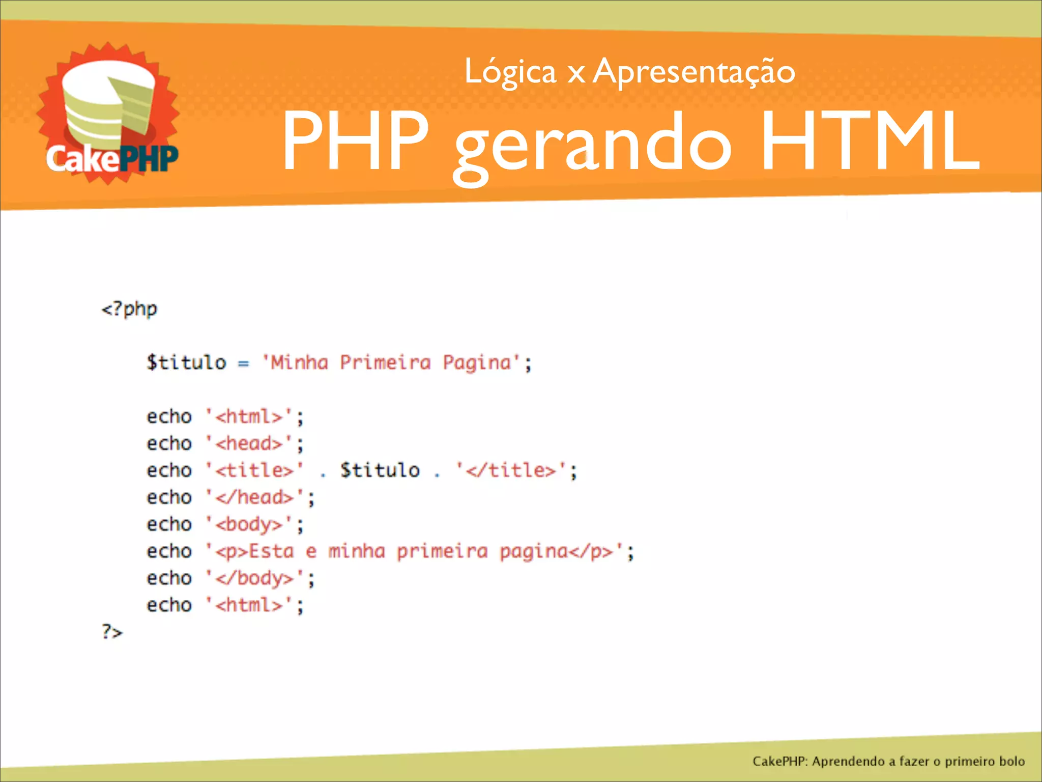 CakePHP - Aprendendo a fazer o primeiro bolo