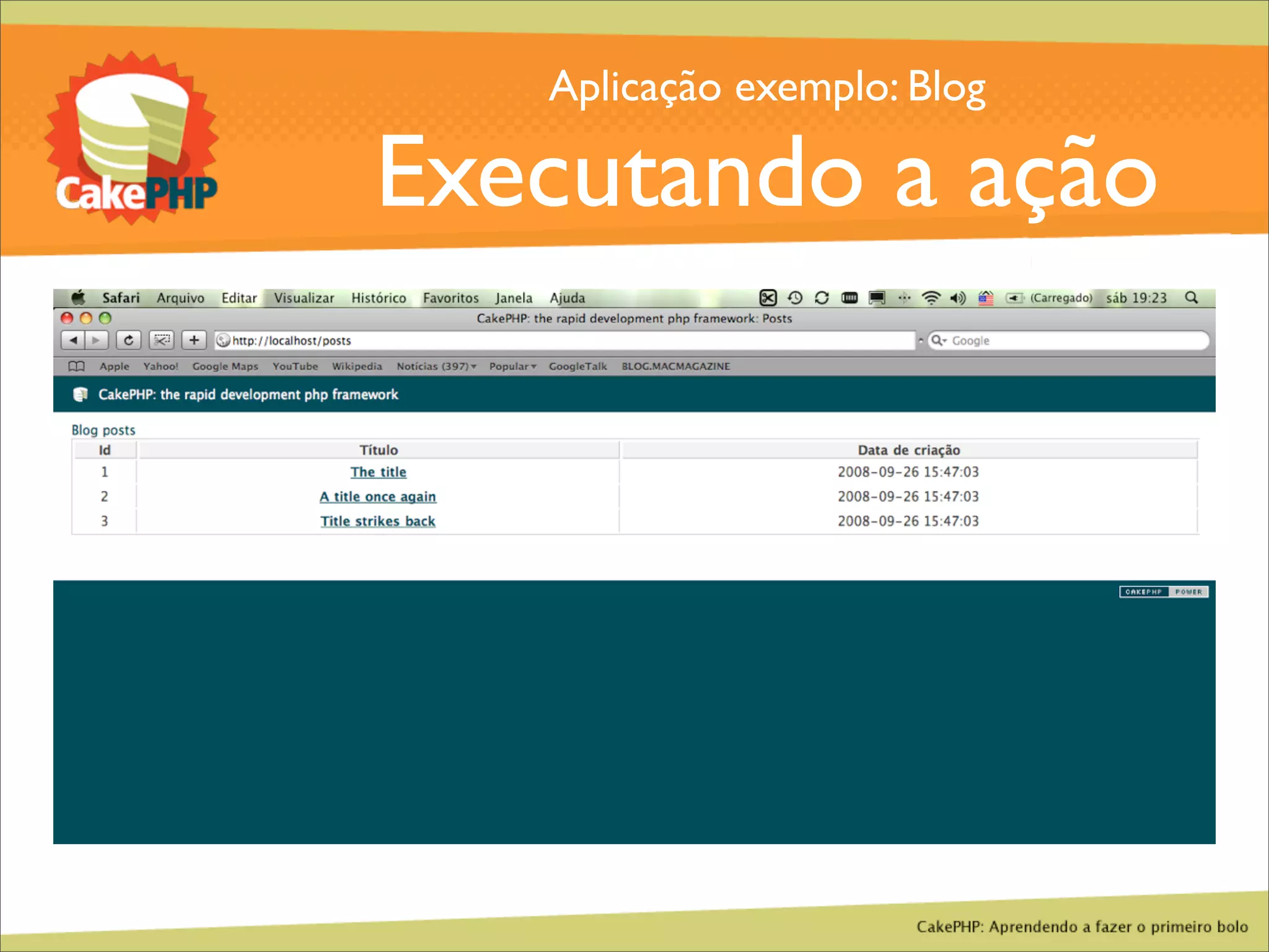 CakePHP - Aprendendo a fazer o primeiro bolo