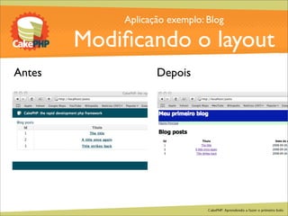 CakePHP - Aprendendo a fazer o primeiro bolo