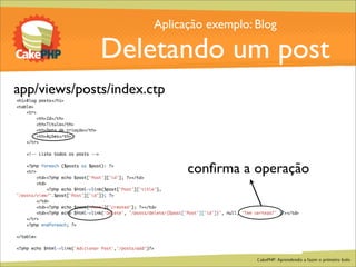CakePHP - Aprendendo a fazer o primeiro bolo