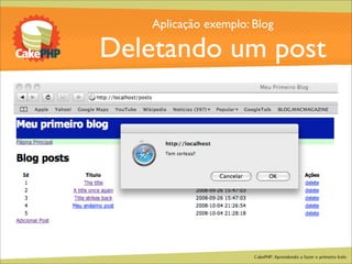 CakePHP - Aprendendo a fazer o primeiro bolo