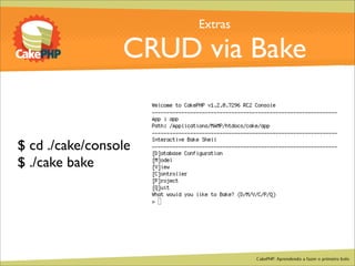CakePHP - Aprendendo a fazer o primeiro bolo