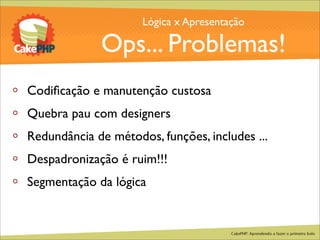 CakePHP - Aprendendo a fazer o primeiro bolo