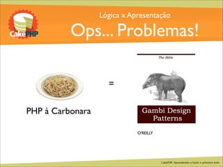 CakePHP - Aprendendo a fazer o primeiro bolo