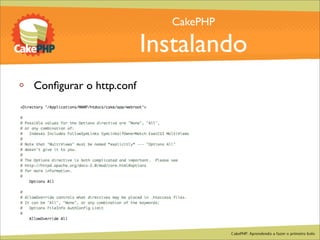 CakePHP - Aprendendo a fazer o primeiro bolo