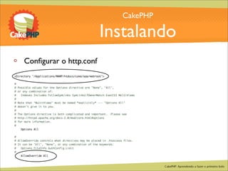 CakePHP - Aprendendo a fazer o primeiro bolo