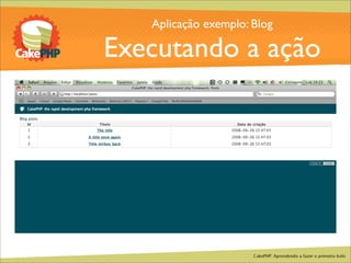 CakePHP - Aprendendo a fazer o primeiro bolo