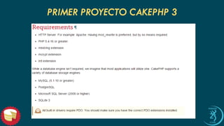 PRIMER PROYECTO CAKEPHP 3  