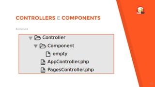 Estrutura
CONTROLLERS E COMPONENTS
15
 