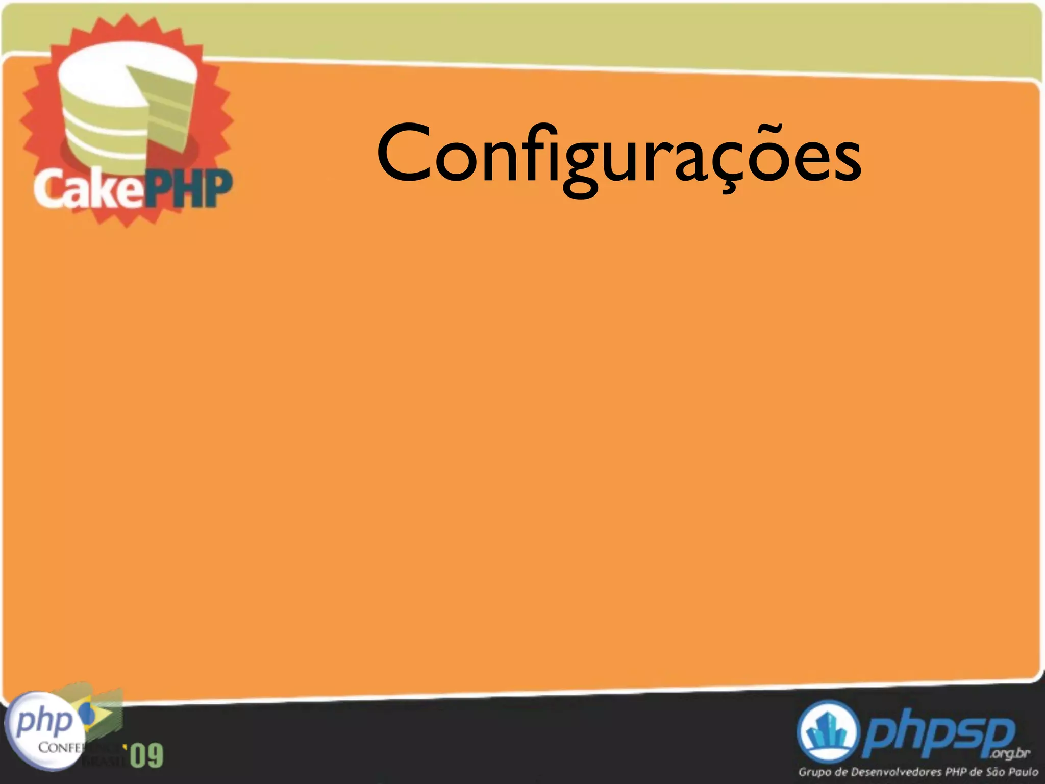 Conﬁgurações
 