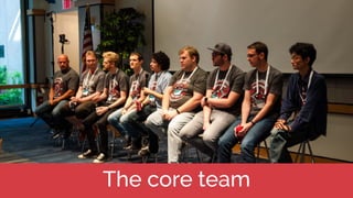 The core team
 