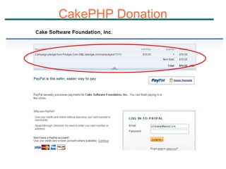CakePHP Donation 
