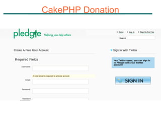 CakePHP Donation 