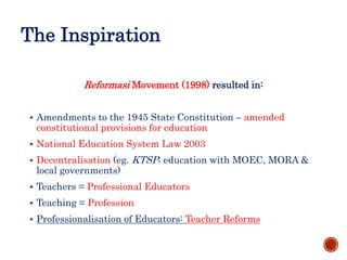 Reformulating Indonesia's Professional Teaching Standards for English ...