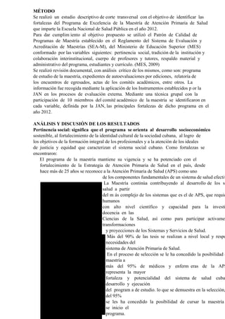 PONENCIAS DEL EJE TEMÁTICO: CALIDAD Y ACREDITACIÓN EN LA EDUCACIÓN SUPERIOR