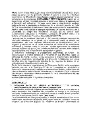 PONENCIAS DEL EJE TEMÁTICO: CALIDAD Y ACREDITACIÓN EN LA EDUCACIÓN SUPERIOR