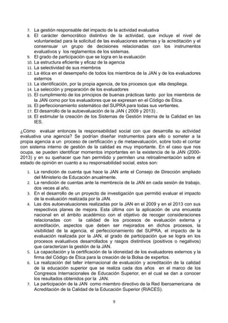 PONENCIAS DEL EJE TEMÁTICO: CALIDAD Y ACREDITACIÓN EN LA EDUCACIÓN SUPERIOR