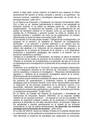 PONENCIAS DEL EJE TEMÁTICO: CALIDAD Y ACREDITACIÓN EN LA EDUCACIÓN SUPERIOR