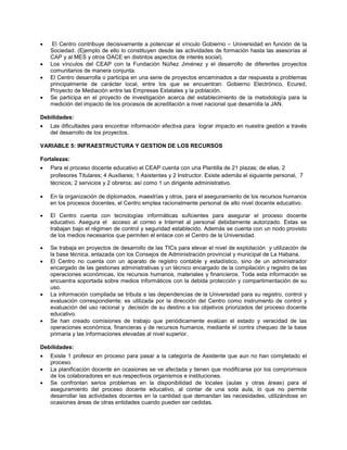 PONENCIAS DEL EJE TEMÁTICO: CALIDAD Y ACREDITACIÓN EN LA EDUCACIÓN SUPERIOR