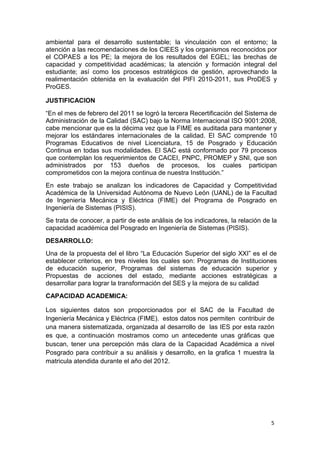 PONENCIAS DEL EJE TEMÁTICO: CALIDAD Y ACREDITACIÓN EN LA EDUCACIÓN SUPERIOR